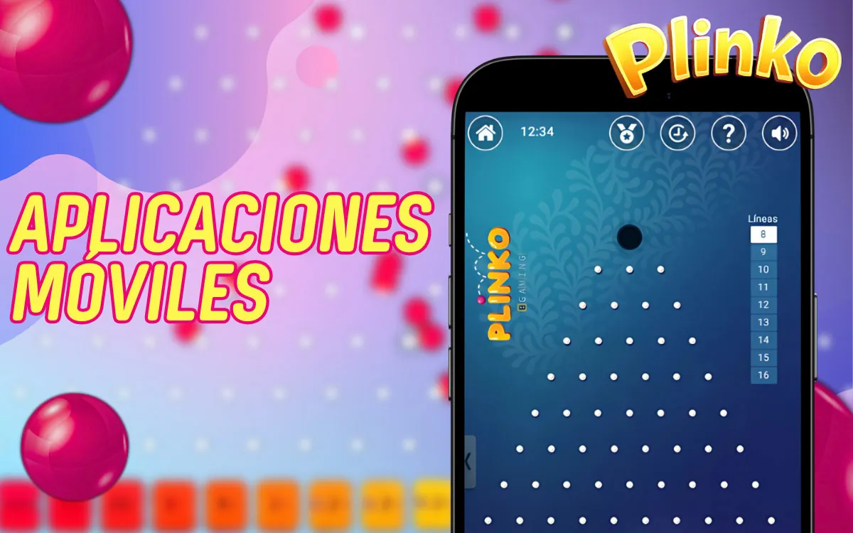 Plinko está disponible en apps para móviles