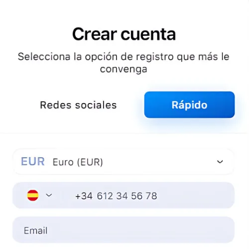 Instrucción Registrarse