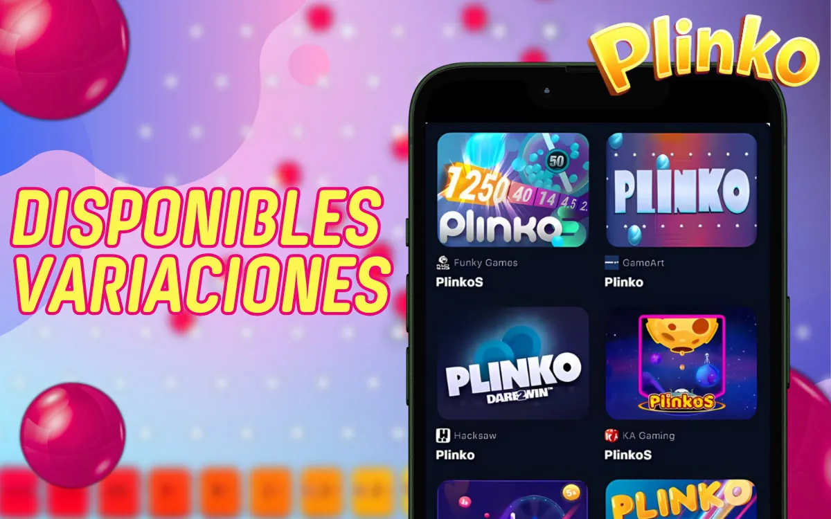 Plinko Variaciones disponibles